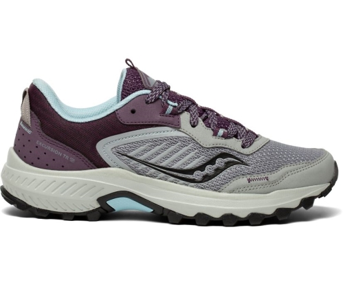 Tenis Saucony Excursion TR15 Mujer Zapatillas Trail Running Alloy / Mauve México MX-972-YQ